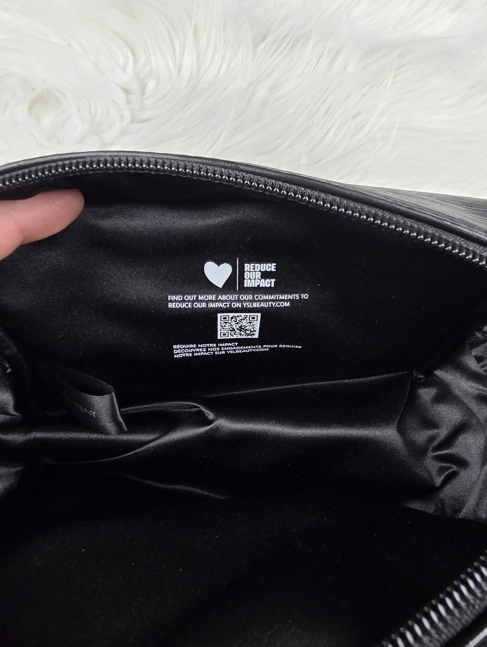 Yves Saint Laurent YSL Parfums Beaute Cosmetic Bag Makeup Clutch Travel - Picture 4 of 12